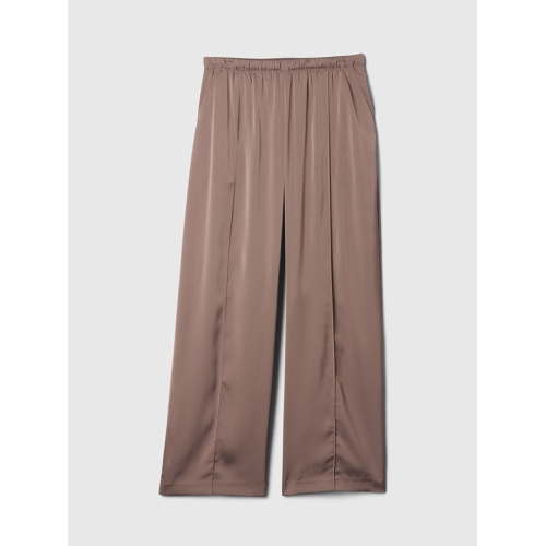 갭 Mid Rise Recycled Satin Seamed Pants