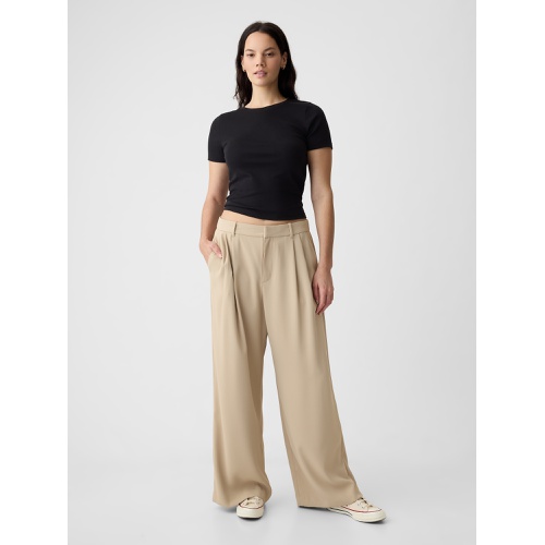 갭 365 High Rise Pleated Trousers