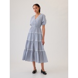 Tiered Maxi Shirtdress