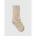 Cable-Knit Dress Socks