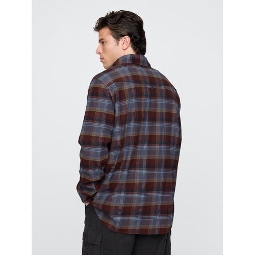 갭 Organic Cotton Flannel Western Shirt