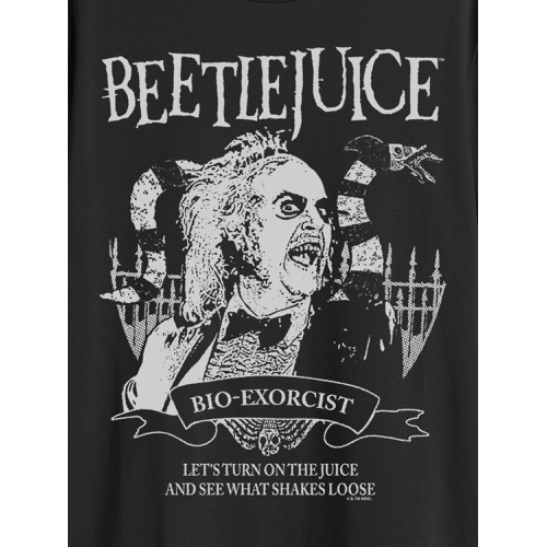 갭 Beetlejuice Black and White Graphic Tee