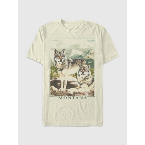 갭 Montana Wolves Graphic Tee