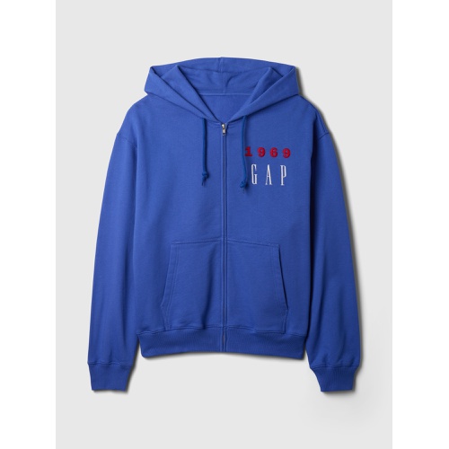 갭 Heavyweight 1969 Logo Full-Zip Hoodie