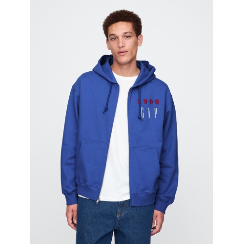 갭 Heavyweight 1969 Logo Full-Zip Hoodie