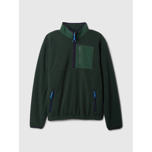 갭 Sherpa Half-Zip Pullover