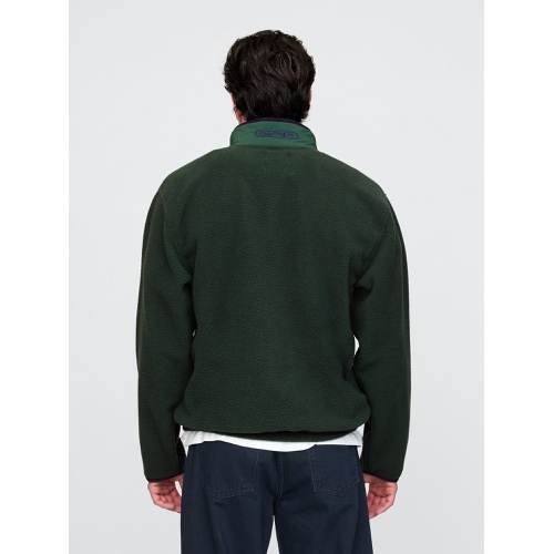 갭 Sherpa Half-Zip Pullover