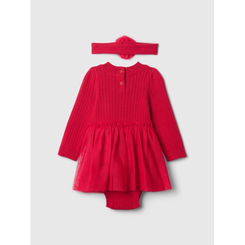 갭 Baby Sweater Tulle Bodysuit Dress