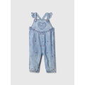 Baby Denim Heart Overalls