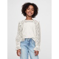 Kids Ruffle Lace Top