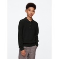 Kids CashSoft Rib Polo Sweater