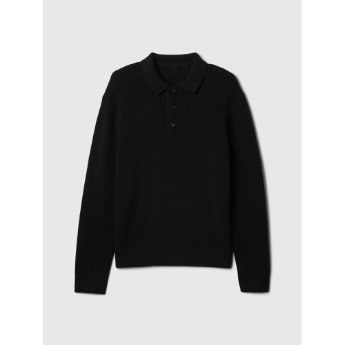 갭 Kids CashSoft Rib Polo Sweater