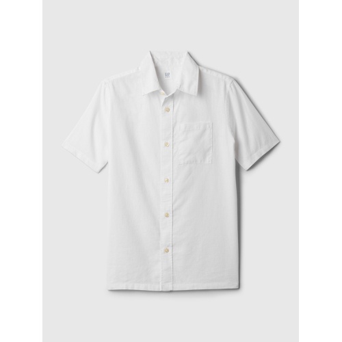 갭 Kids Linen-Cotton Shirt