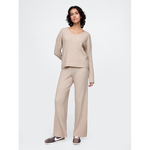 갭 CashSoft Wide Rib Sweater Pants