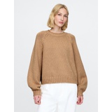 Relaxed Balloon-Sleeve Sweater