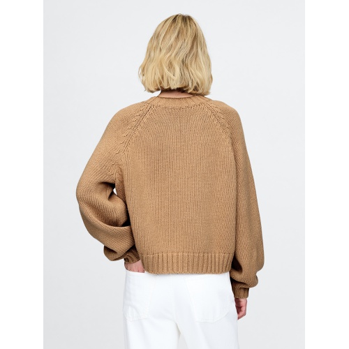 갭 Relaxed Balloon-Sleeve Sweater