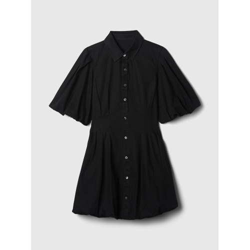 갭 Bubble Mini Shirtdress