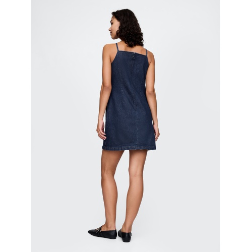 갭 Square-Neck Denim Mini Dress