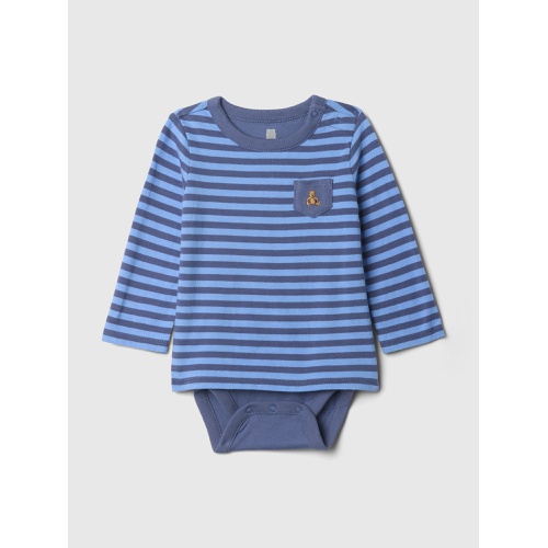 갭 Baby Organic Cotton Shirt Bodysuit