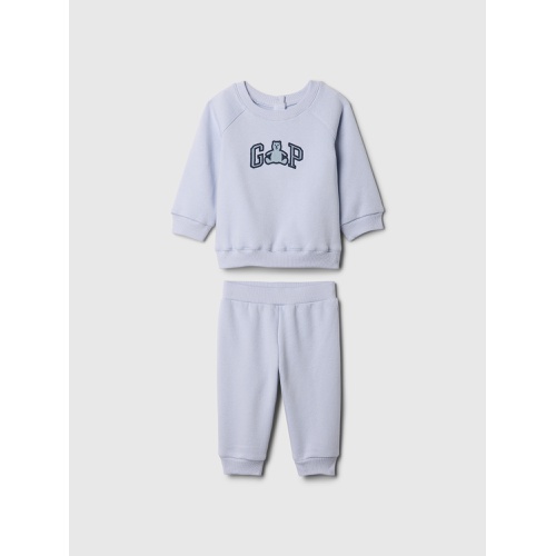 갭 Baby Vintage Soft Bear Logo Sweat Set