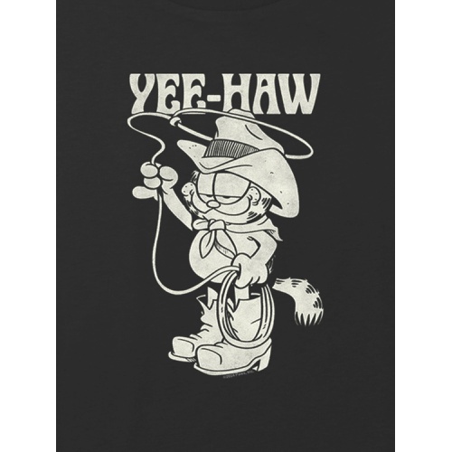 갭 Kids Garfield Yee-Haw Graphic Boxy Crop T-Shirt