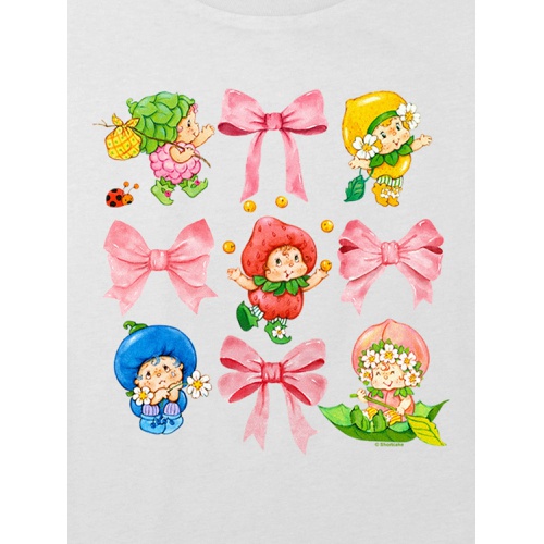 갭 Kids Strawberry Shortcake Berrykin Bows Graphic Boxy Crop T-Shirt