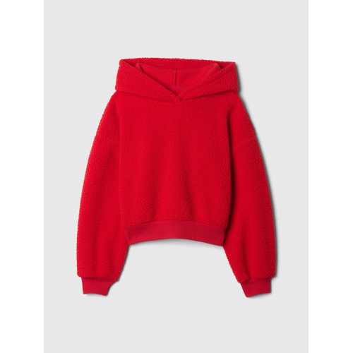 갭 Kids Sherpa Cropped Hoodie