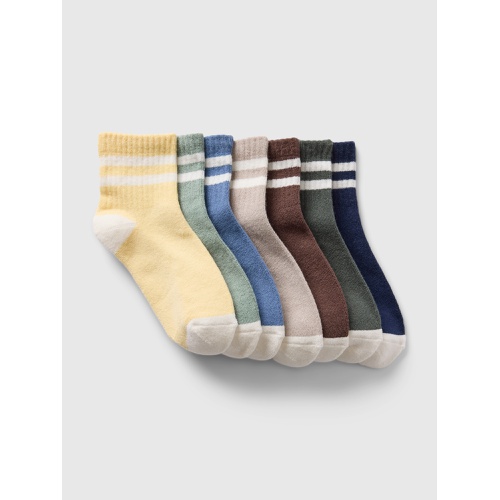 갭 Kids Quarter Crew Socks (7-Pack)