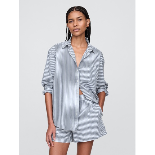 갭 Gap Organic Cotton Poplin Big Shirt