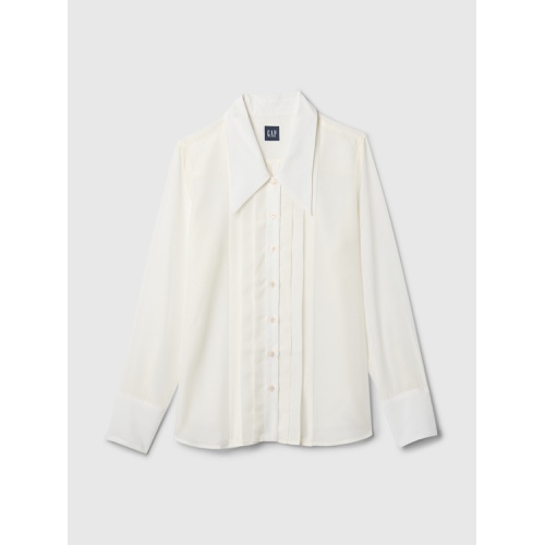 갭 Sheer Classic Tuxedo Shirt