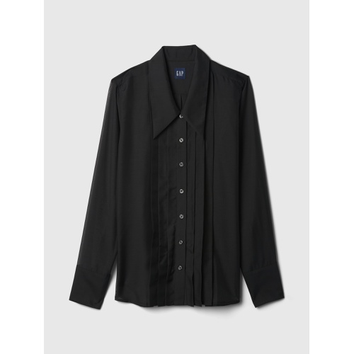 갭 Sheer Classic Tuxedo Shirt