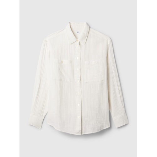 갭 Crinkle Gauze Big Shirt