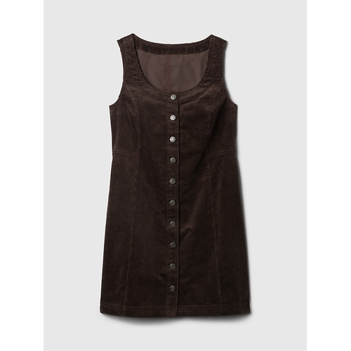 갭 Gap Corduroy Button Mini Dress
