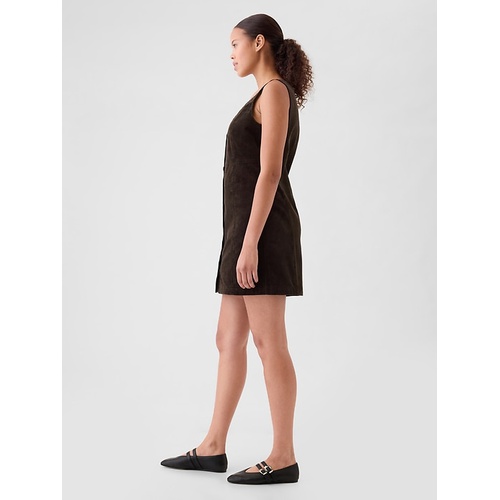 갭 Gap Corduroy Button Mini Dress