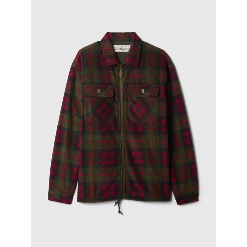 갭 Plaid Shirt Jacket