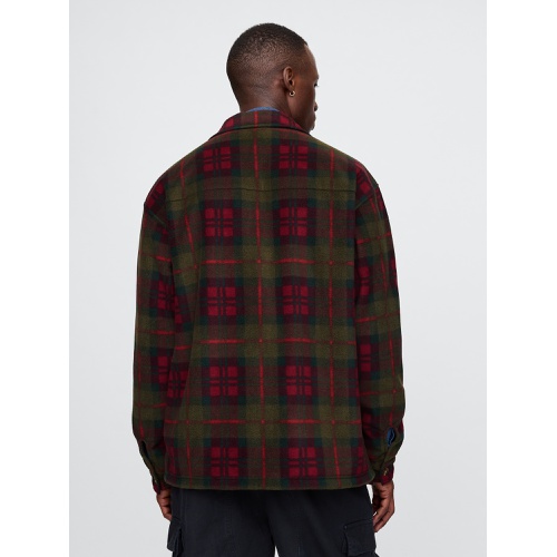 갭 Plaid Shirt Jacket