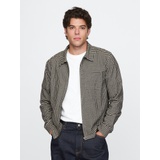 Organic Cotton Flannel Zip Shirt