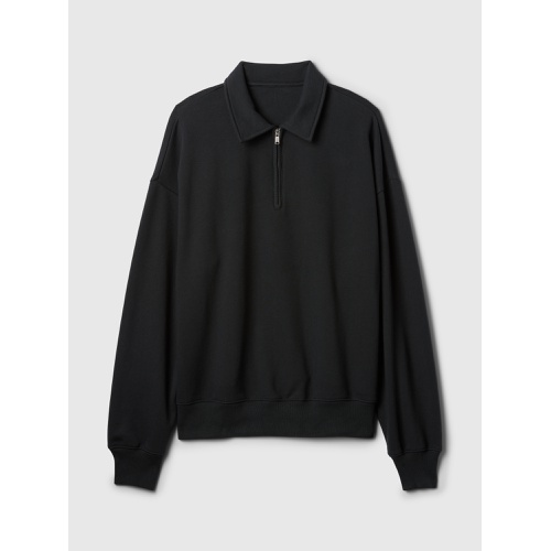 갭 Heavyweight Quarter-Zip Polo Sweatshirt