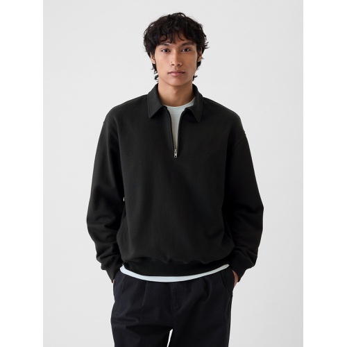 갭 Heavyweight Half-Zip Pullover