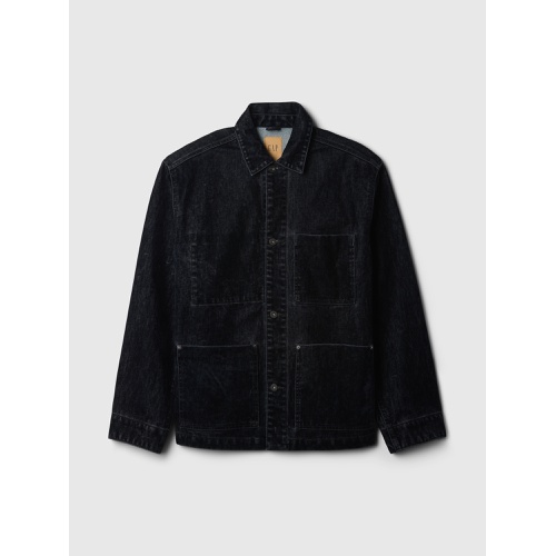 갭 Flocked Denim Chore Jacket