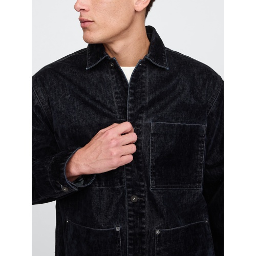 갭 Flocked Denim Chore Jacket