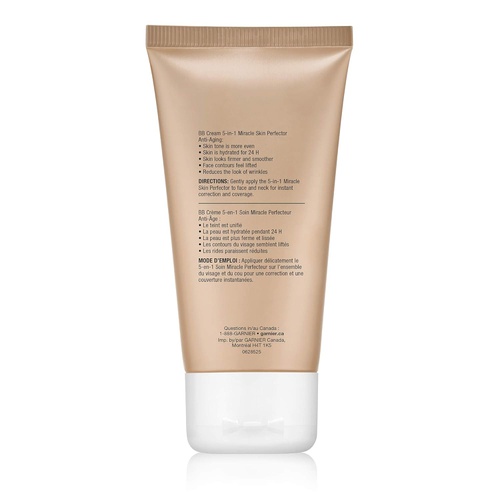  Garnier SkinActive BB Cream Anti-Aging Face Moisturizer, Light/Medium, 2.5 Ounce