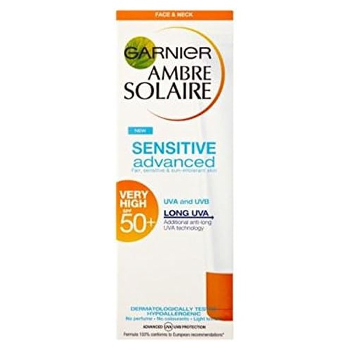  Garnier Ambre Solaire Sensitive Face & Neck Spf50+ 50Ml