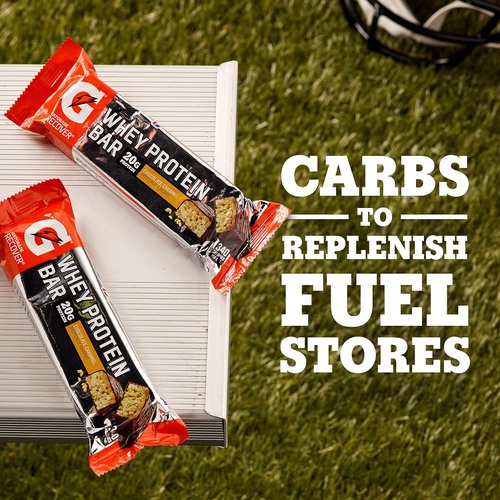  Gatorade Whey Protein Bars, Cookies & Creme, 2.8 oz bars (Pack of 12, 20g of protein per bar)