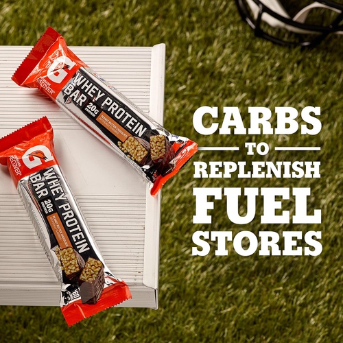  Gatorade Whey Protein Bars, Cookies & Creme, 2.8 oz bars (Pack of 12, 20g of protein per bar)