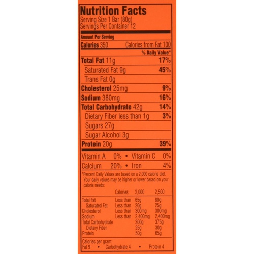  Gatorade Whey Protein Bars, Chocolate Caramel, 2.8 oz bars (Pack of 12, 20g of protein per bar)