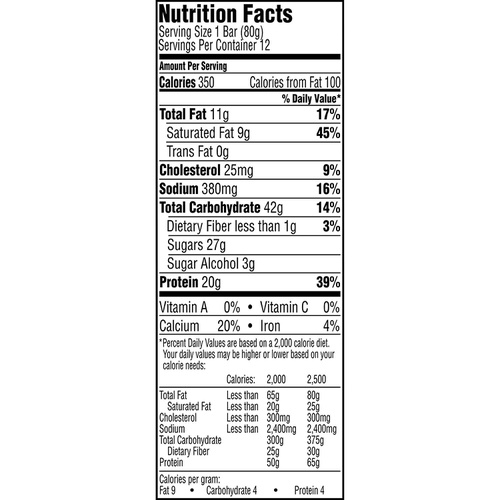  Gatorade Whey Protein Bars, Chocolate Pretzel, 2.8 oz bars (Pack of 12, 20g of protein per bar)