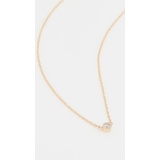 Gemma 14k Round Diamond Necklace