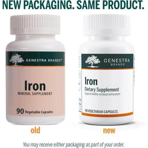  Genestra Brands Iron Mineral Supplement 90 Capsules