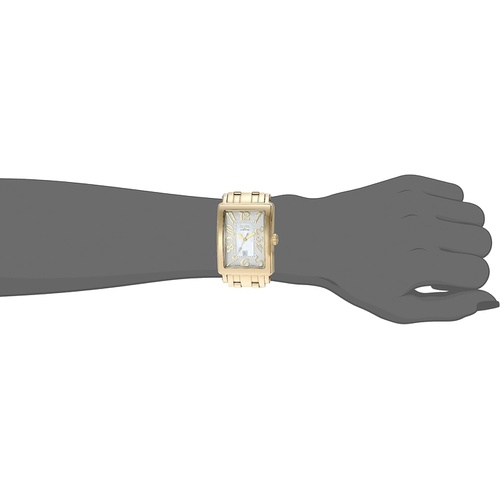  Gevril Womans Ave Of Americas Mezzo Quartz and Stainless Steel Gold-Toned Watch